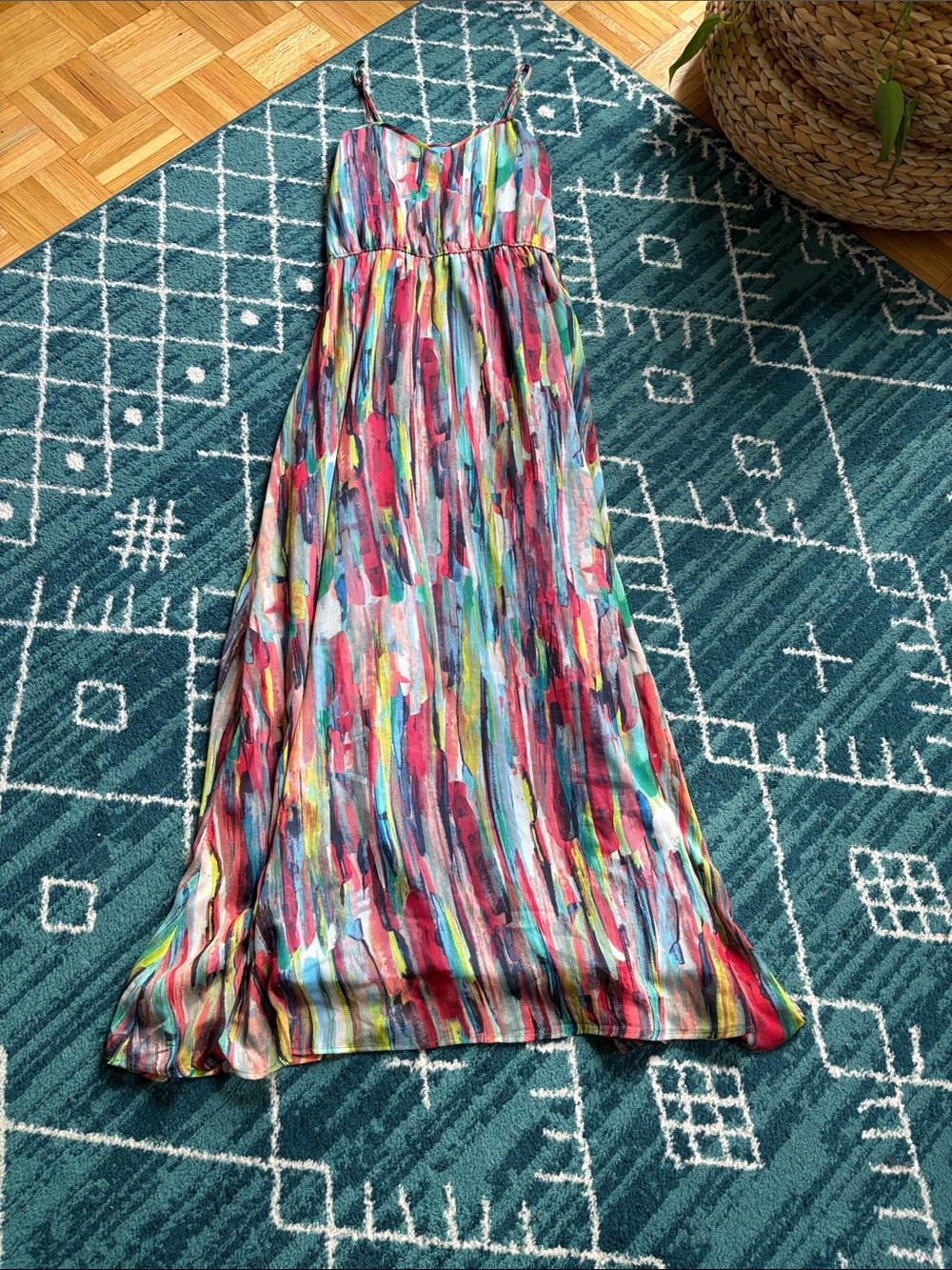 Jack by BB Dakota watercolor midi dress